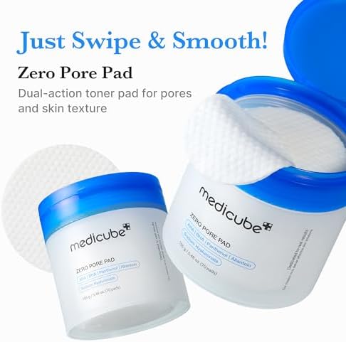 [MEDICUBE] Affordable Trio for Pore & Texture Care: Zero Pore Pads 2.0 and Zero Exosome Shot 7,500 PPM Spicule Facial Serum