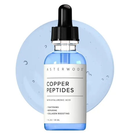GHK Cu Peptide Serum – Copper Peptide Serum for Tightening, Collagen Boosting & Hydrating – Topical GHK-Cu with Hyaluronic Acid