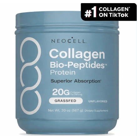 NeoCell Collagen Peptides Powder 20oz - Grassfed Protein Supplement - Advanced with 18 Essential Amino Acids