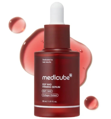 NAD+ EGF Firming Serum | NAD+, EGF, Collagen Anti-aging, Plumping, Radiance Boosting Serum | Cares for Look of Fine Lines, Skin Elasticity & Firmness For Youthful-looking Skin (30ml / 1.01 fl. oz.) | Korean Skincare,