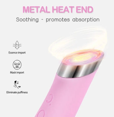 Facial Cleansing Brush, PRITECH Heatable Vibrating Face Scrubber with Massage, Silicone Face Scrubber for Women & Men, Electric Facial